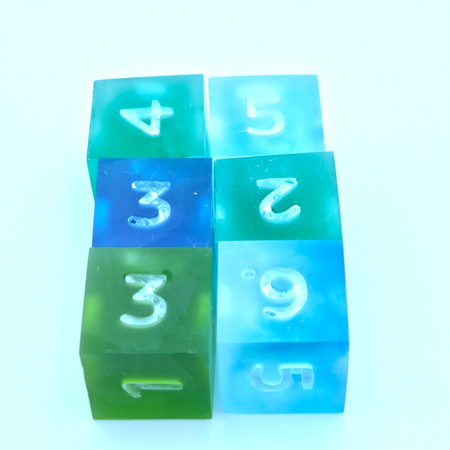Sea Glass 6 D6 Dice Set