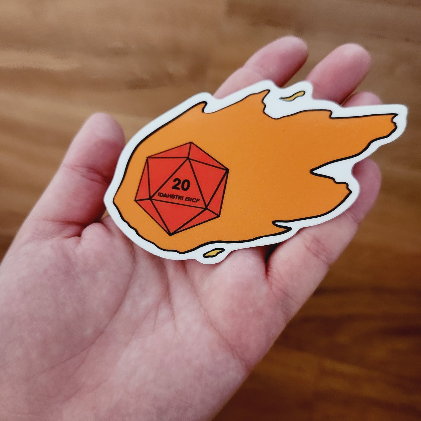 D&D Fireball Sticker