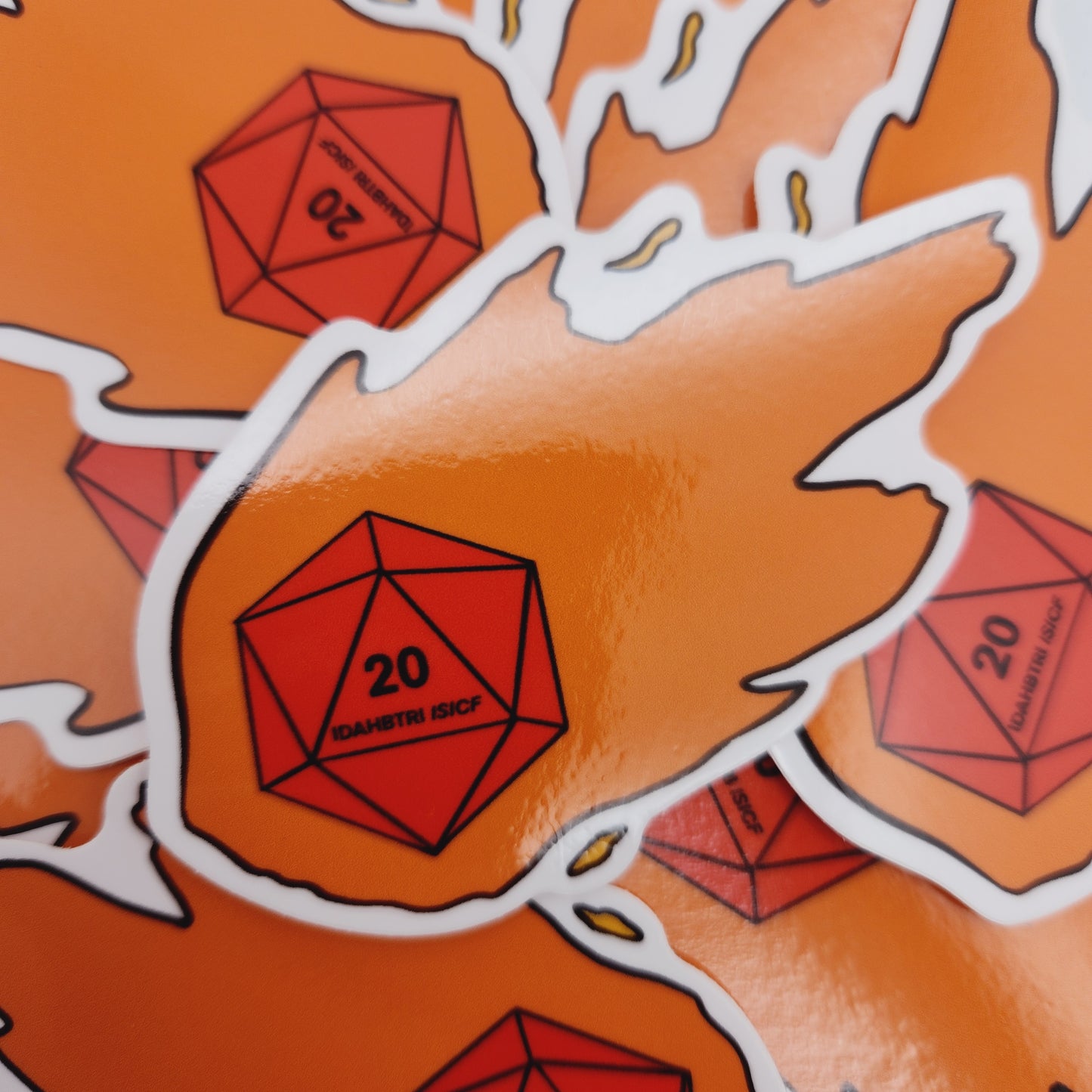 D&D Fireball Sticker