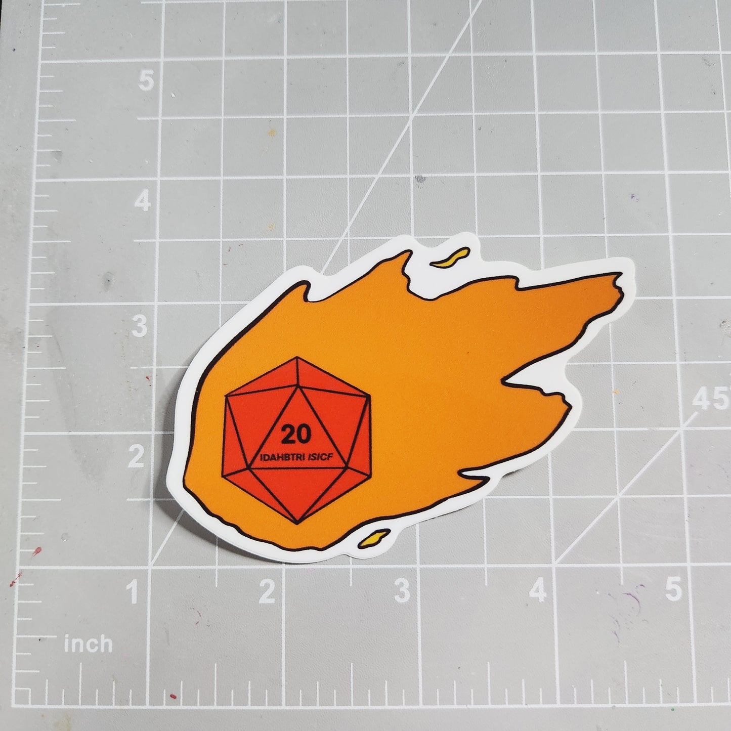 D&D Fireball Sticker