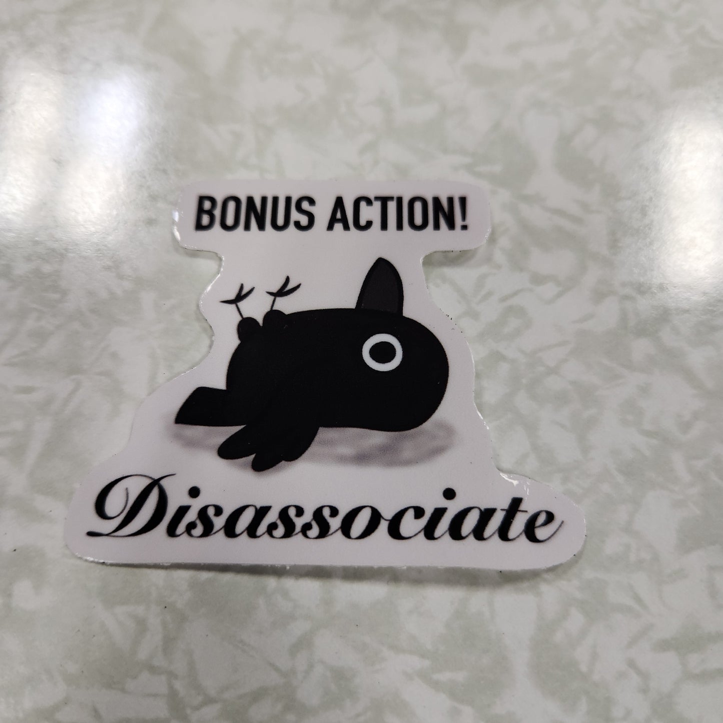 Disassociate Sticker