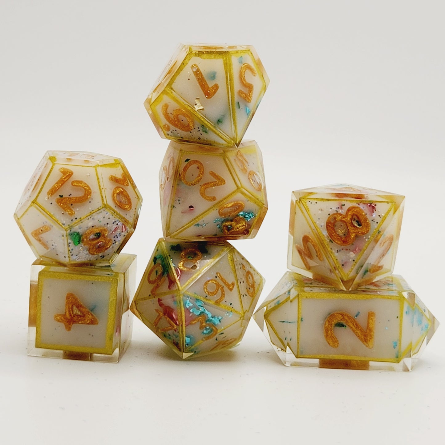 Solar Princess - 7 piece dice set