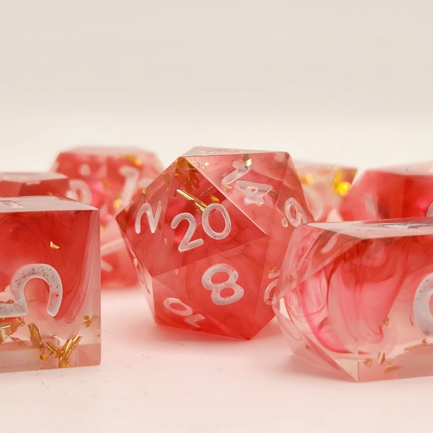 Royally Pink - 7 piece dice set