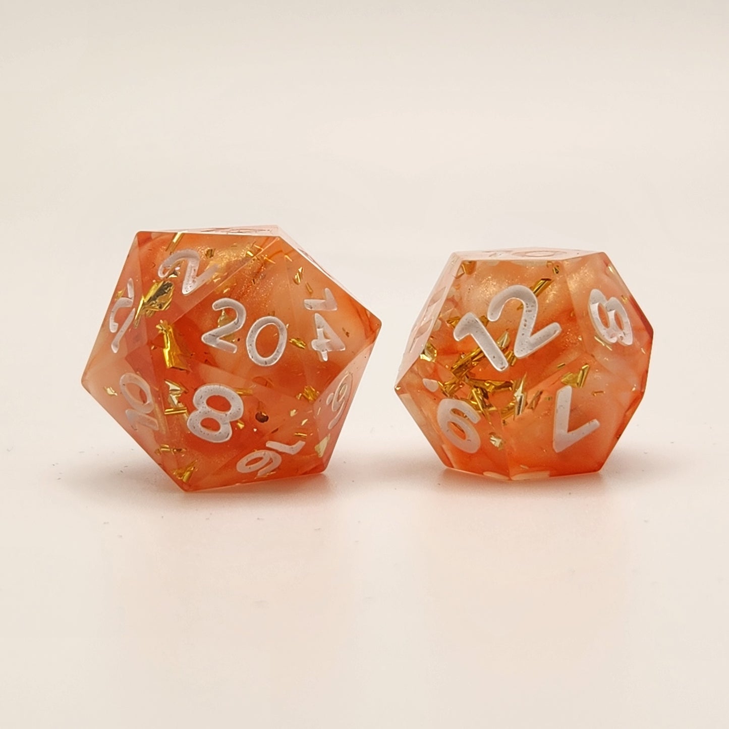 Peaches & Cream - 7 piece dice set