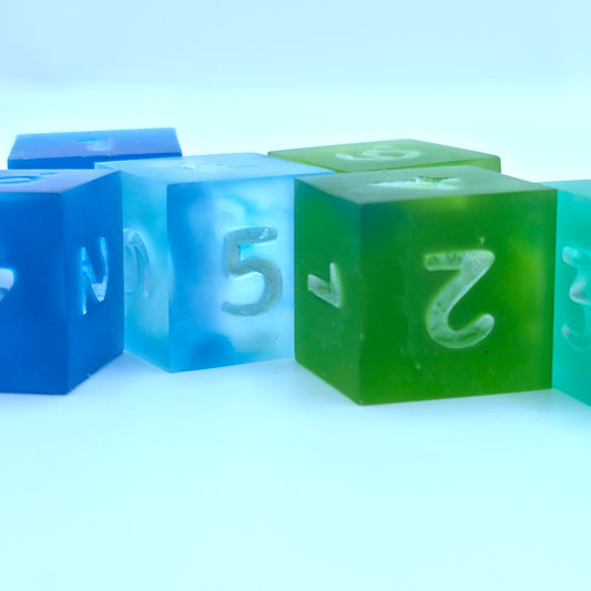 Sea Glass 6 D6 Dice Set