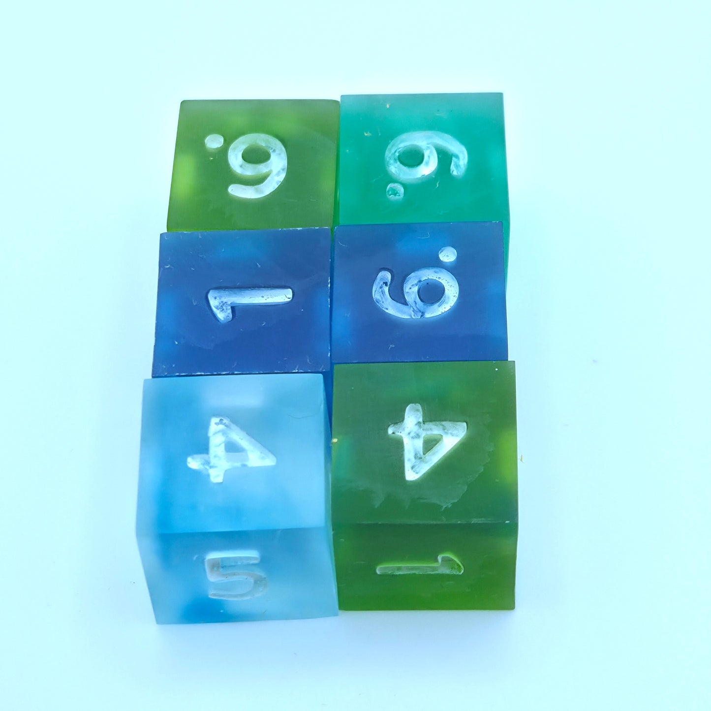 Sea Glass 6 D6 Dice Set