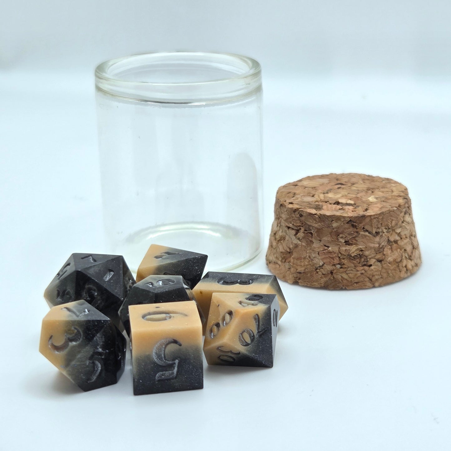 Micro Dice Set (Black/Gold)