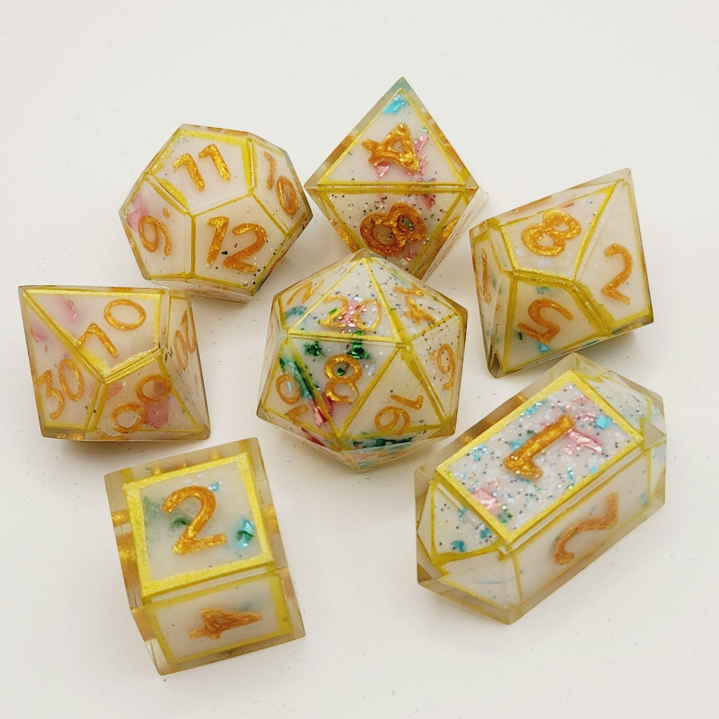 Solar Princess - 7 piece dice set