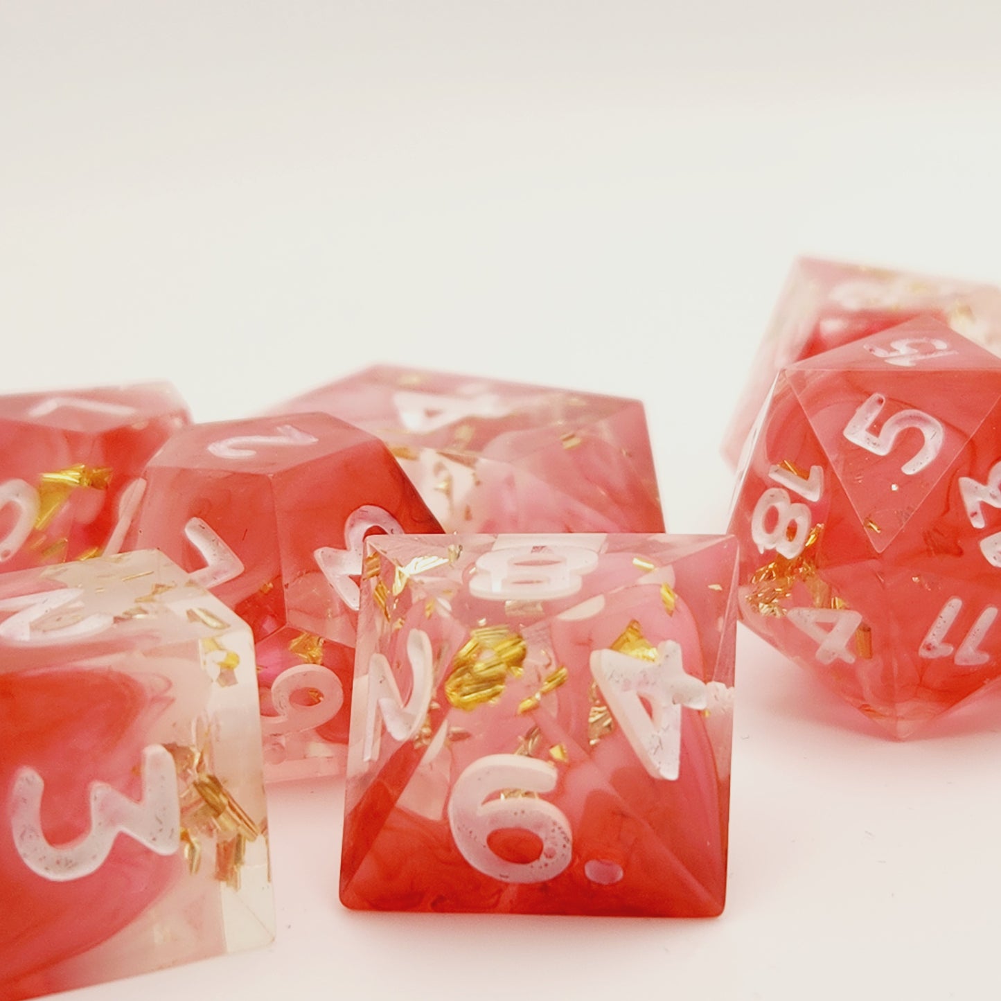 Royally Pink - 7 piece dice set