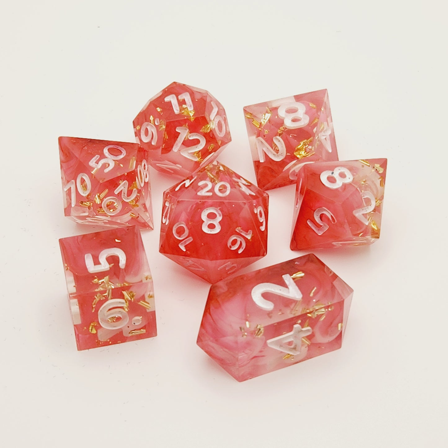 Royally Pink - 7 piece dice set